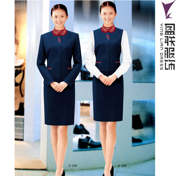 空姐制服定做 廈門服裝廠OEM加工的高端選擇